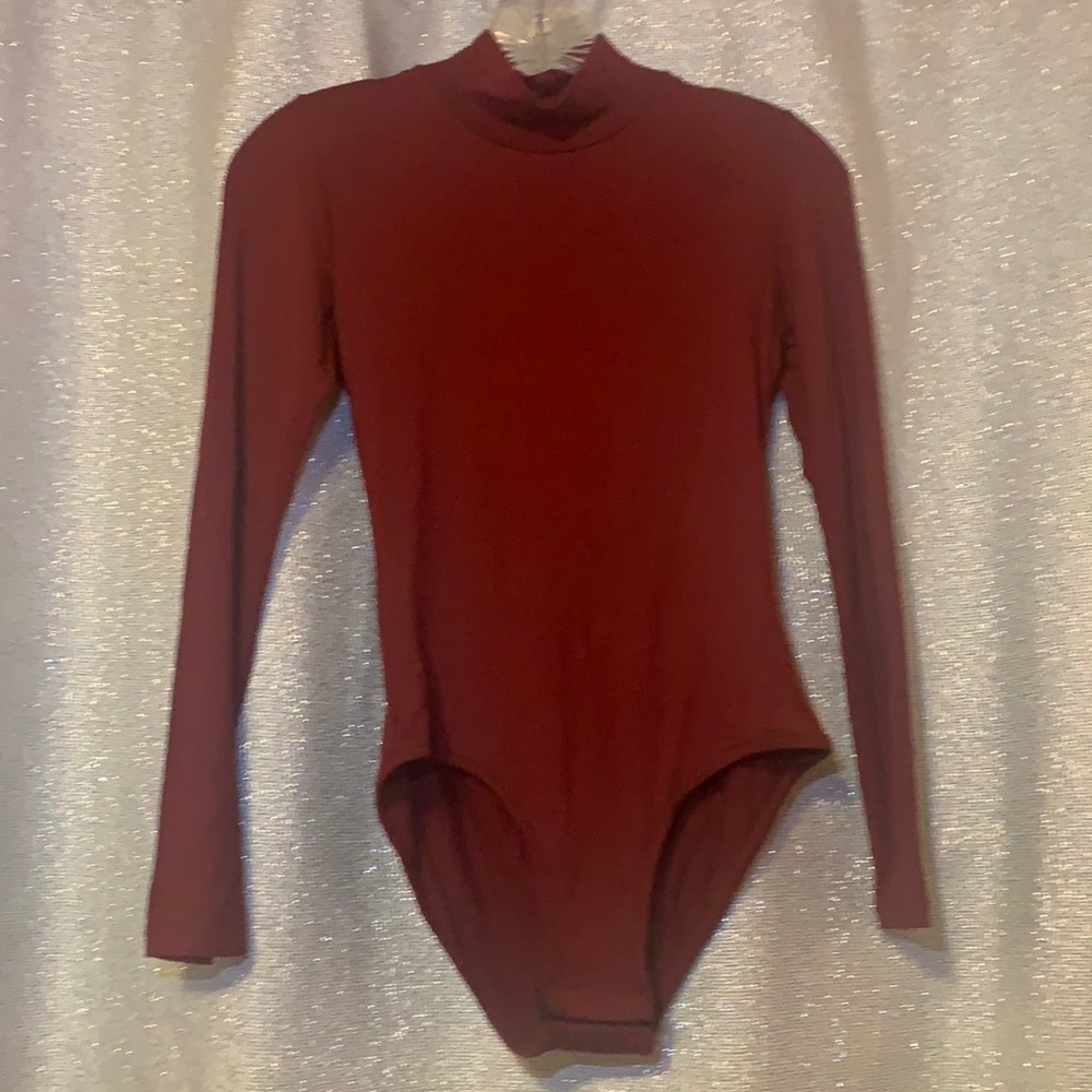 Burgundy Bodysuit.